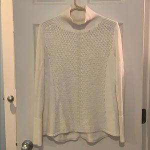 White House Black Market Ivory cowl neck sweater